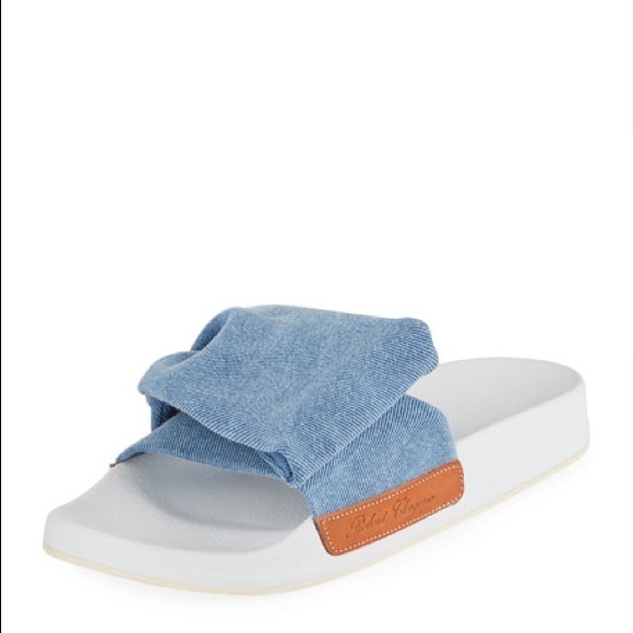 Robert Clergerie Shoes - Clergerie Wendy Denim Pool Sandal